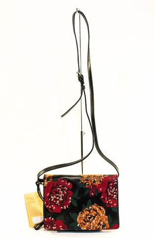 Patricia Nash Lanza Fall Tapestry Convertible Leather Crossbody Handbag