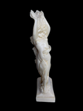 Apollo & Daphne Nude Greek Mythology Hand Carved In Greece Alabaster Sculpture